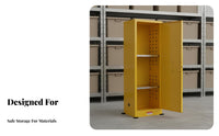 Hazard-Resistant-Resistant Storage Cabinet Fire Resistant Storage Cabinet Heavy Duty Lockable Steel Box for Factory, Factories, Workshops