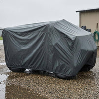 210D Oxford Cloth Waterproof ATV Cover Snug Fit ATV Cover Black Weather Guard Elastic Hem