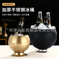 网红不锈钢冰桶酒吧KTV台面冰块桶香槟啤酒红酒店用品小食桶商用