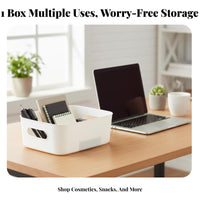 Rectangular Utility Basket Easy to Clean Organizer container Set Multiple Sizes