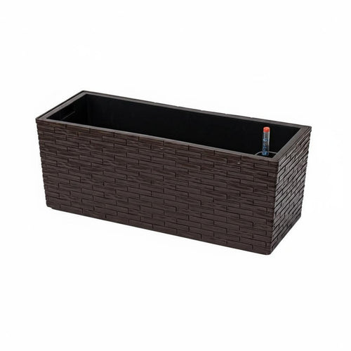 Balcony Railing Planter Drainage Holes Rectangular Hanging Planter Space Saving Garden Decoration for Terrace