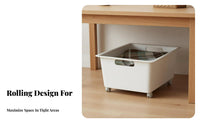 Underbed container with casters flat-design Design Household Storage adaptable