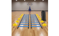 Agility Ladder Training Kit Flat-Rung Speed Ladder with Cones Disc Cone for Coaches, Families