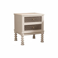 Rattan Drawer Nightstand Multi-Purpose Bedside Cabinet Easy Assembly for Adults