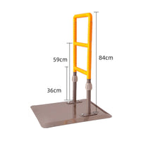Floor Standing Bed Rail No-Drilling Installation Bed Assist Rail Anti-Slip Grip