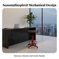 Factory-Inspired coil Stool Adjustable Height Bar Chair Vintage design for Homeowners