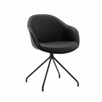 Upholstered Task Chair with Casters Ergonomic spinerest Computer Seat for Bedroom
