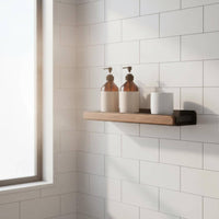 Bathroom Shelf with Towel Rail Rectangular Home Fixture Easy to Install