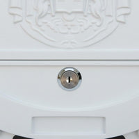 Vintage Wall Mailbox Waterproof Locked Mailbox Weather-Resistant for Garden