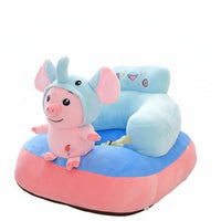 Plush Sit-Training Chair Anti-Fall Design creatureShaped Sitting Trainer for Home