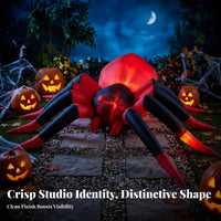 Halloween Inflatable Arachnid | Festive Yard Display, Lightweight Polyester Material, for Garden