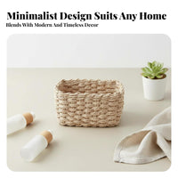 Wovenand elegance organizer multi-functional Organizing container Hollowed-cutout for Office Workers