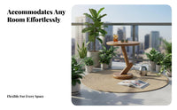 Round Pedestal Accent Table Stable Base Pedestal Drink Table Rounded Edges