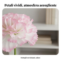 Artificial Carnation Realistic Look Real Feel Carnation Stem Bendable Stems