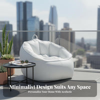 Pear-Shaped pouch Chair Stain-Resistant Floor Seating Comfortable Space-Saving for children, Bedroom, Balcony, Home Theater