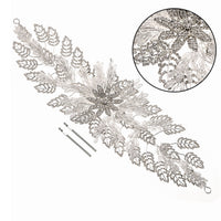 Crystal Bride Headband Luxurious Alloy Leaf Rhinestone Wedding Hair Accessory