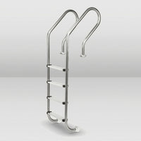 Corrosion-Resistant 4-Step Pool Ladder Sturdy Stainless Steel Pool Ladder Stable Safe