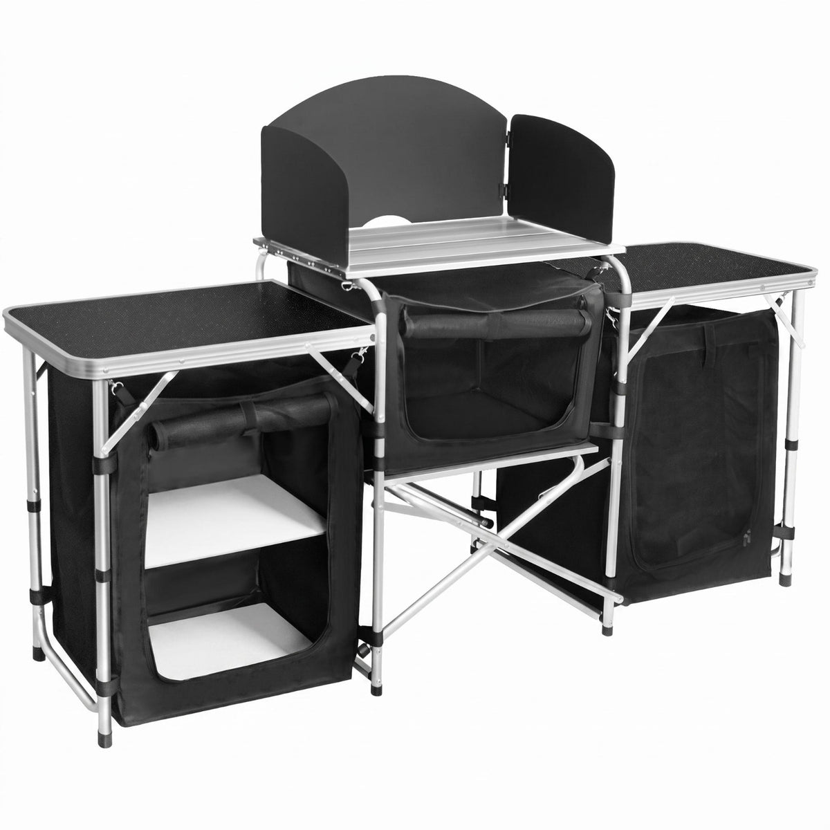 Field Kitchen Setup Table Carrying Bag Outdoor & Cooking Table Quick Setup Portable Cooking Area for Campers
