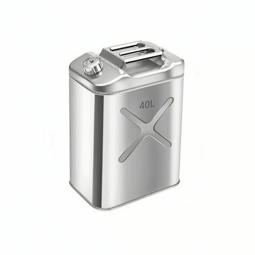 Stainless Steel Fuel Can Portable Container Rust-Resistant for Garage, Mechanics