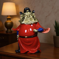 Demon Queller Statue Figurine Copper House Decorative Piece Flowing Sleeves