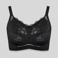 Ladies Bras Non Wired Padded Support for Plus Size Women, T-Shirt Comfort with Minimizer Design for Sagging Breasts, Wide Back Coverage