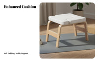 Solid Wood Frame Mind-Body Inversion Chair Comfortable Padding Mind-Body Headstand Bench Stable Design Wooden Headstand Bench Sturdy Construction for Beginners, Home Gym
