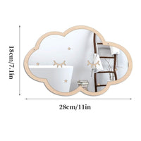 Creature Shaped Mirror Self Wooden Frame Wall Mirror Creative Design
