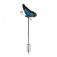 Butterfly Garden Stake with Solar Light Metal Butterfly Garden Stake Cutout