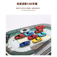 1:64 Scale Car Model Parking Lot Simulation Garage Toy Storage Rack Display Cabinet