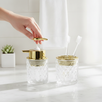 Glass Foaming Soap Dispenser Bottle with Pump for Kitchen and Bathroom