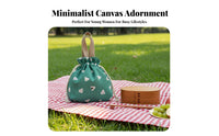 Small Canvas Tote Japanese and aesthetic meal tote adaptable for informal outdoor activityings, School