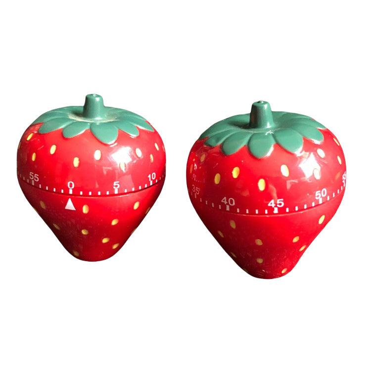 草莓倒计时器机械定时器/发条计时器/厨房提醒器/卡通家居用品