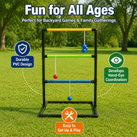 Ladder Toss Garden Games, Outdoor Garden Games for Families, Portable Lawn Games for BBQs, Summer Holiday Game