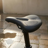 Ventilated Bike Saddle Spring-Supported Padded Bike Saddle Pressure Relieving Comfort