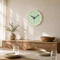 Round Glass Wall Circular Timepiece Decorative Noiseless Wall Circular Timepiece