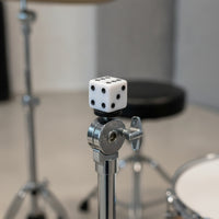 Dice Cymbal Nut with Felt Washer Threaded Cymbal Topper Compact Hardware for Drummers, Practice Setup