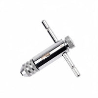 Ratcheting Tap Wrench Manual Hand Tool Secure Jaw Grip