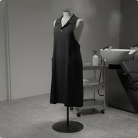 Collared Stylist Apron Breathable Hairdressing Work Smock Shirt Collar Design