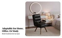 Modern Rotate Chair Comfortable Upholstered Rotate Armchair Versatile Space-Saving for Home Users, Study Room