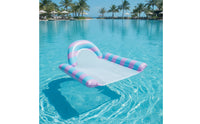 Lightweight Inflatable Pool Lounge Bed with Mesh Breathable Pool Buoyant Lounger with Mesh Seat Buoyant Floating Lounge Chair Stable for Adults