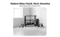 Space Saving Design Dumbbell Storage Rack Heavy Duty Steel Home Gym Storage Rack High Load Bearing Multi-Functional Weight Holder Non-Slip Base
