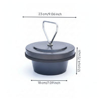 Manure Drain Plug Tapered Wastewater Plug with Stainless Steel Handle Heavy-Duty