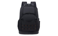 Thickened Multi-Pocket Tool Bag Backpack Multifunction Large Tool Backpack Wear Resistant Molded Base for Repair Workers, Technicians, Electricians, Construction Site, Workshop, Garage