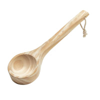 Wooden Sauna Ladle Easy to Hang Long Handle Sauna Ladle Polished Surface