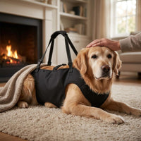 Rehab Support Harness Black Pet Aid Soft for Rehabilitation