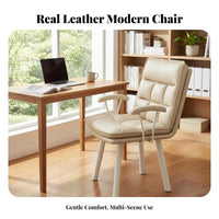 Upholstered rotate Chair Padded Seat and spine Upholstered Wood Task Chair