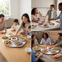 Rotating Serving Tray Stable Serving Tray with Platforms Sturdy for Hosts