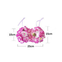 5 Pieces Tropical Dance Grass Skirt Set Performance Ready for Themed Parties