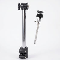 Two-Section Cymbal Stand Rod with Felt Washer Chrome-Finished Cymbal Rod Adjustable Attachment Modular for Drummers, Percussionists, Live Stage, Recording Studios, Rehearsal Rooms