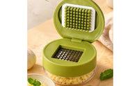Press-Style Garlic Chopper Grid Kitchen Tool Transparent